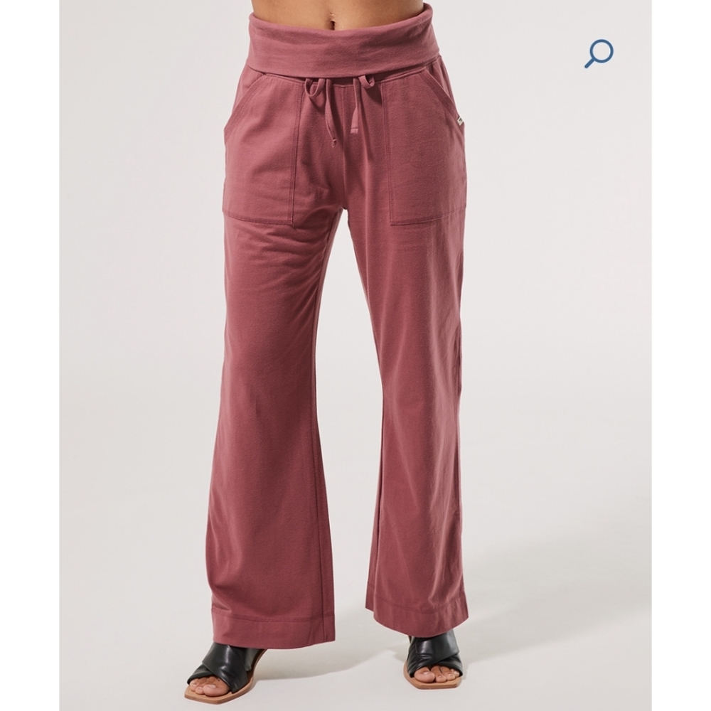 Pact All Ease Foldover Pant- Marsala